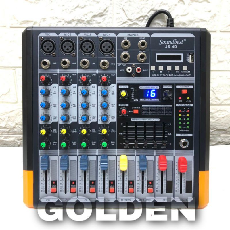 Power Mixer Soundbest JS 4 D Original Soundbest JS 4D - 4 Channel Bluetooth