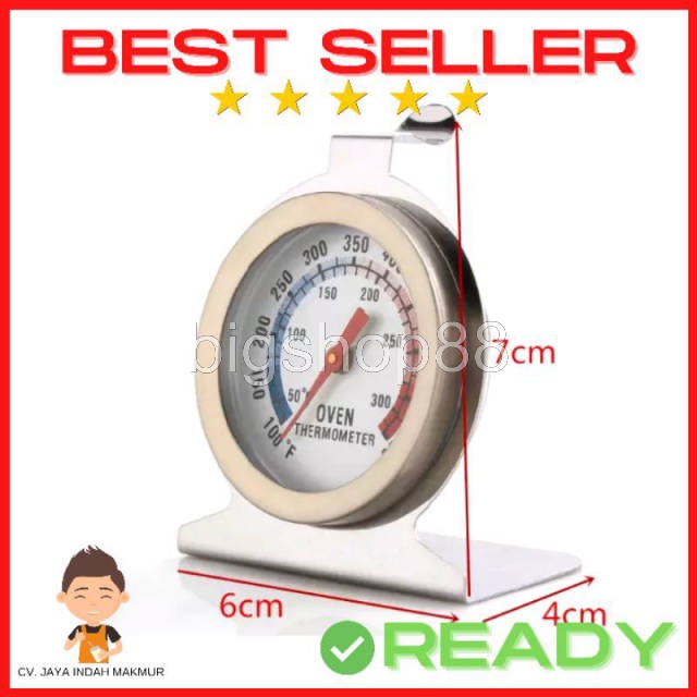 bigshop88 - Termometer Oven Baking Cooking Kitchen Food Meat Temperature Analog 300c Thermometer