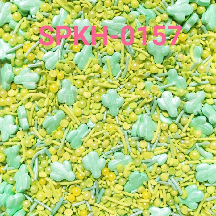 

SPKH-0157 SPRINKLES SPRINKLE SPRINKEL 500GR KAKTUS MIX HIJAU BERKUALITAS TINGGI