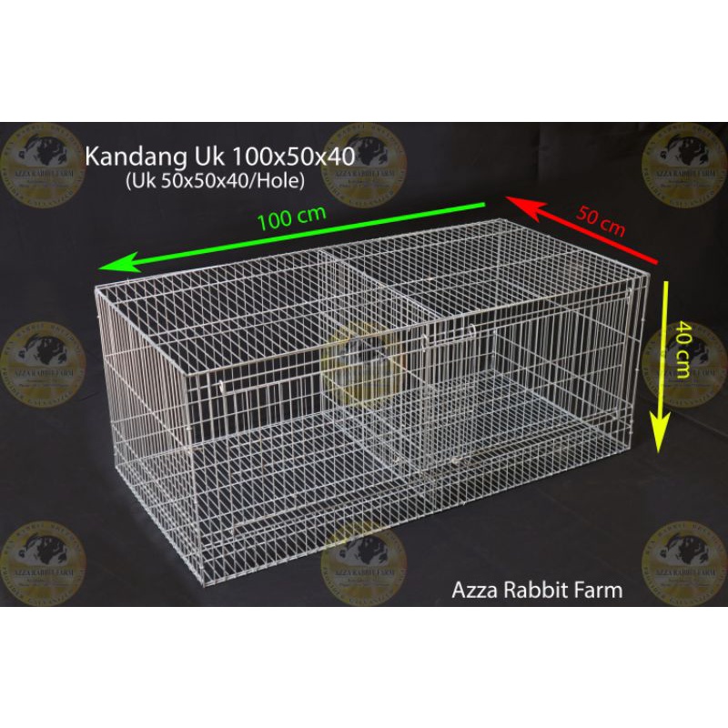 Kandang galvanis kelinci,ayam doc Uk 100x50x40