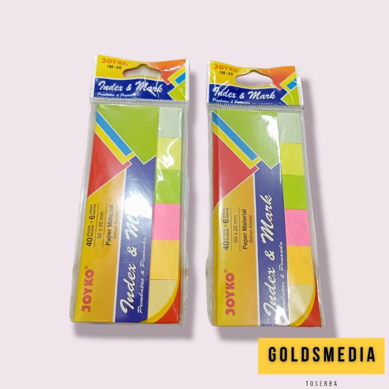 

Joyko Index & Mark Penanda Pembatas Joyko Penanda Kertas Joyko Penanda Buku Joyko Pembatas Buku Joyko Pembatas Kertas Joyko IM-36 Kertas