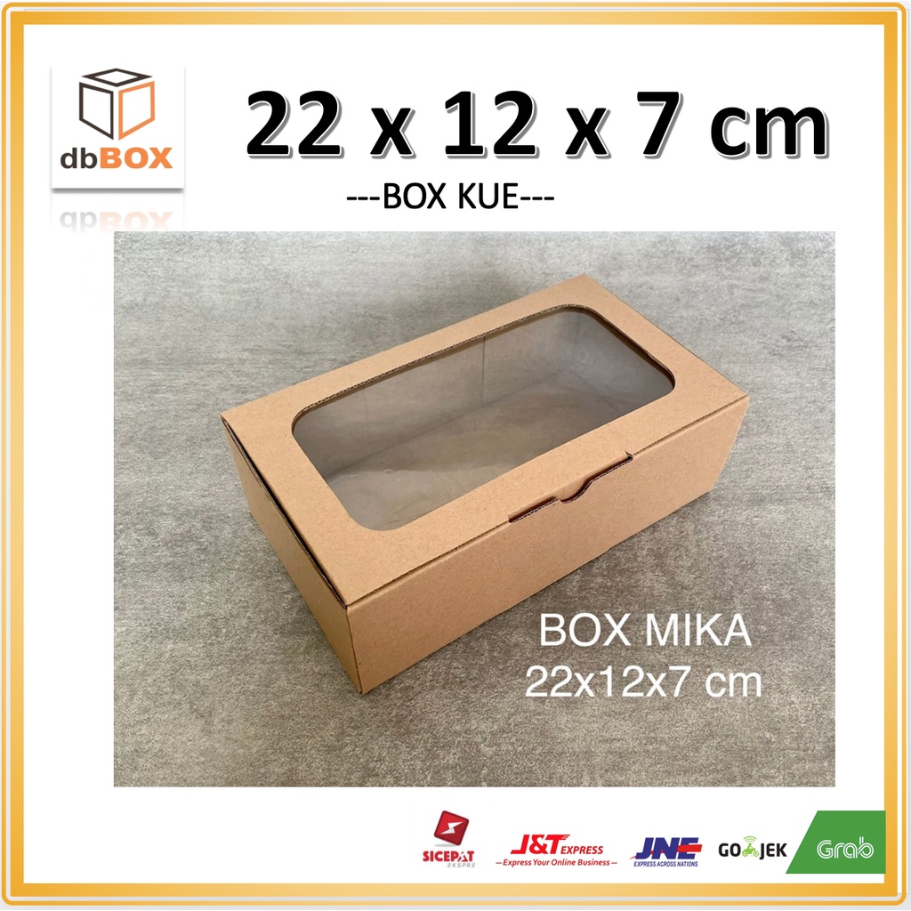 

BOX MIKA 22x12x7 kardus die cut, untuk kue hampers gift box MIKA KUE