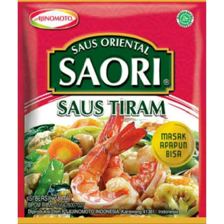 

SAORI SAUS TIRAM SACHET 23ML MURAH DAN EXP LAMA