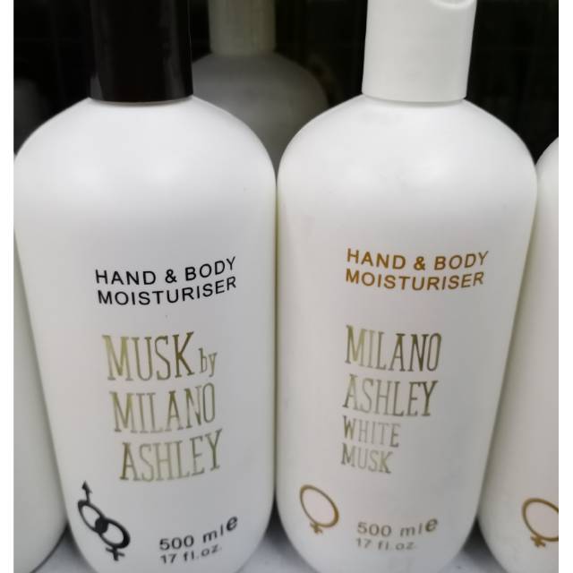 Hand And Body Moisturiser / Lotion Musk and White Musk By Milano Ashley 1 Btl X 500 ml