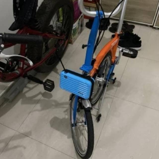 Tas Sepeda Luggage Koper Mini Front Block Sepeda Lipat Folding Bike