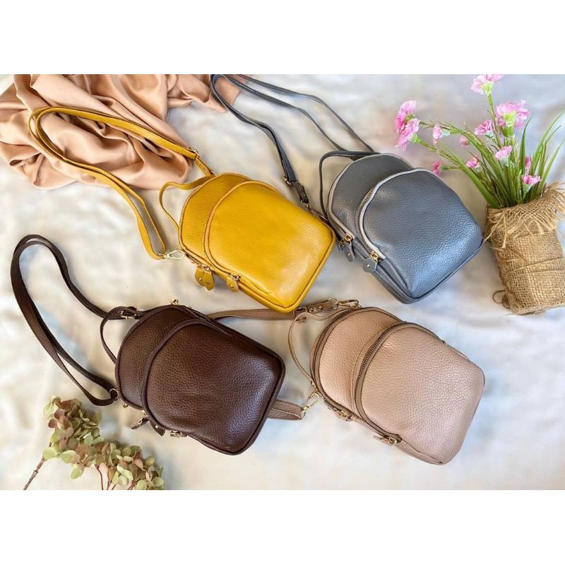 tas hp tas mini wanita terbaru kulit sapi asli garut