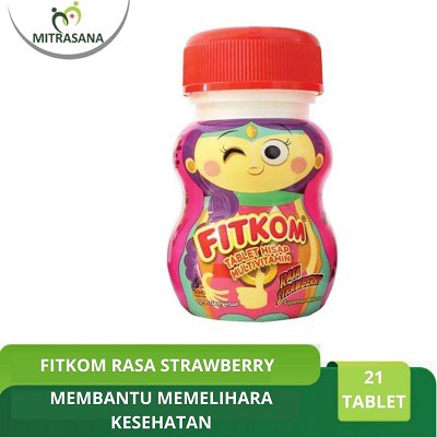 

Fitkom Rasa Strawberry 21 Tablet