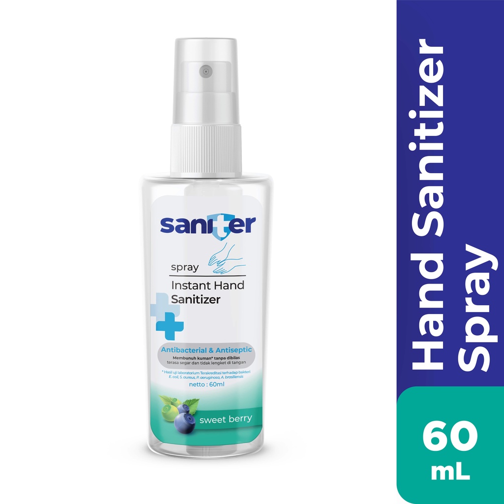 Saniter Hand Sanitizer Spray Sweet Berry 60 mL