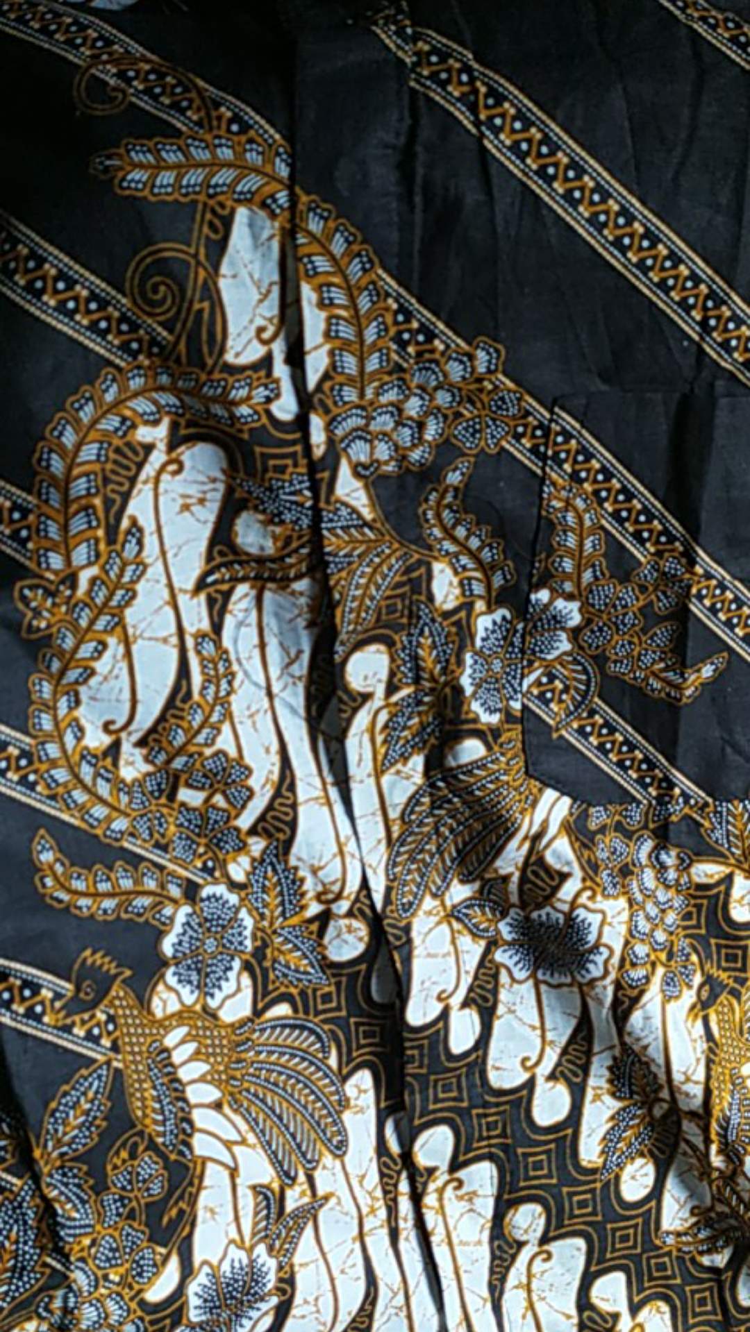 Cod - Couple Gamis Batika Xxl Jumbo Sarimbit Batik Gamis Busui Sogan Manuk Kembar Cendrawasih