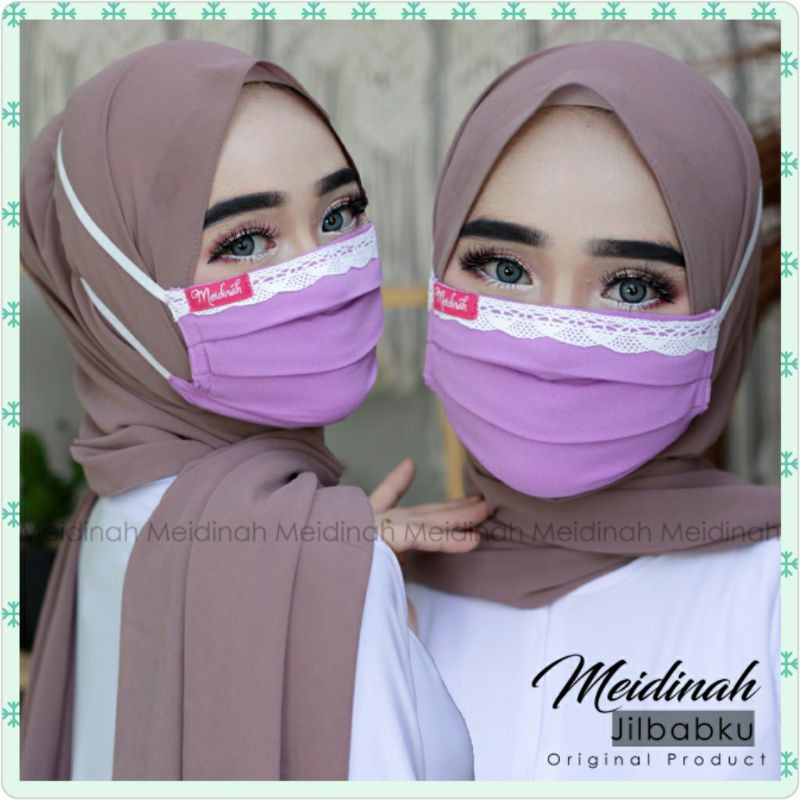 masker renda 2 layer