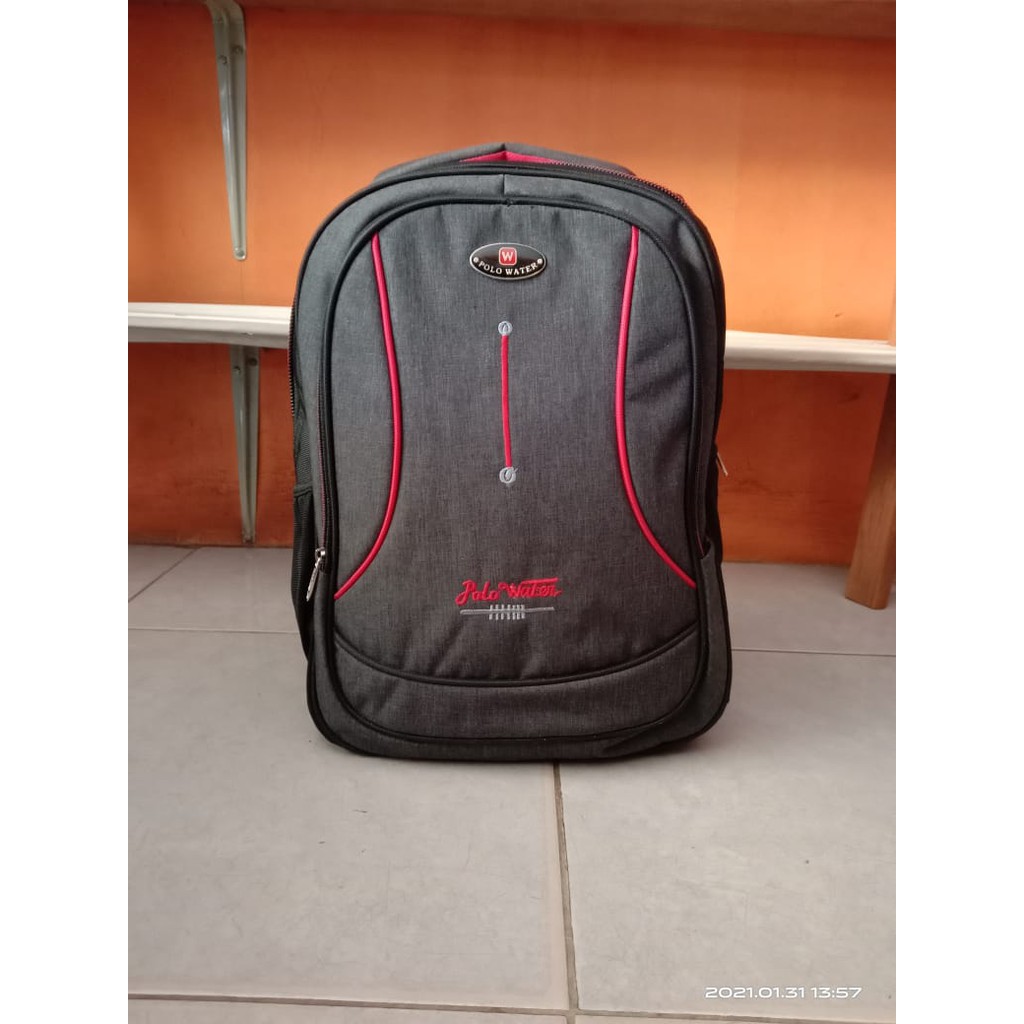 Tas Ransel POLO WATER / Tas Sekolah / Tas Kantor / Tas Laptop
