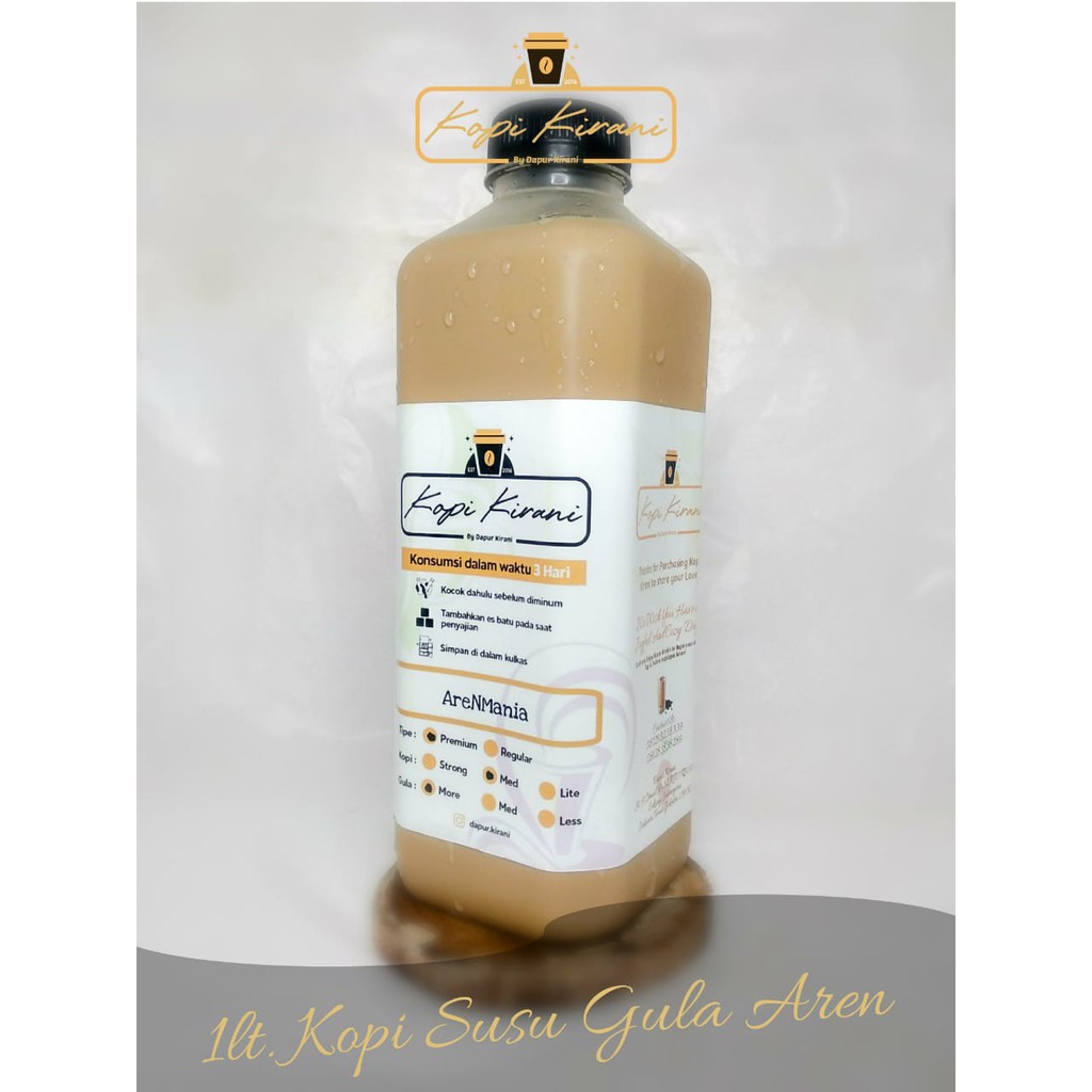

KOPI SUSU ARENMANIA 1LT | 250ml | KOPI LITERAN