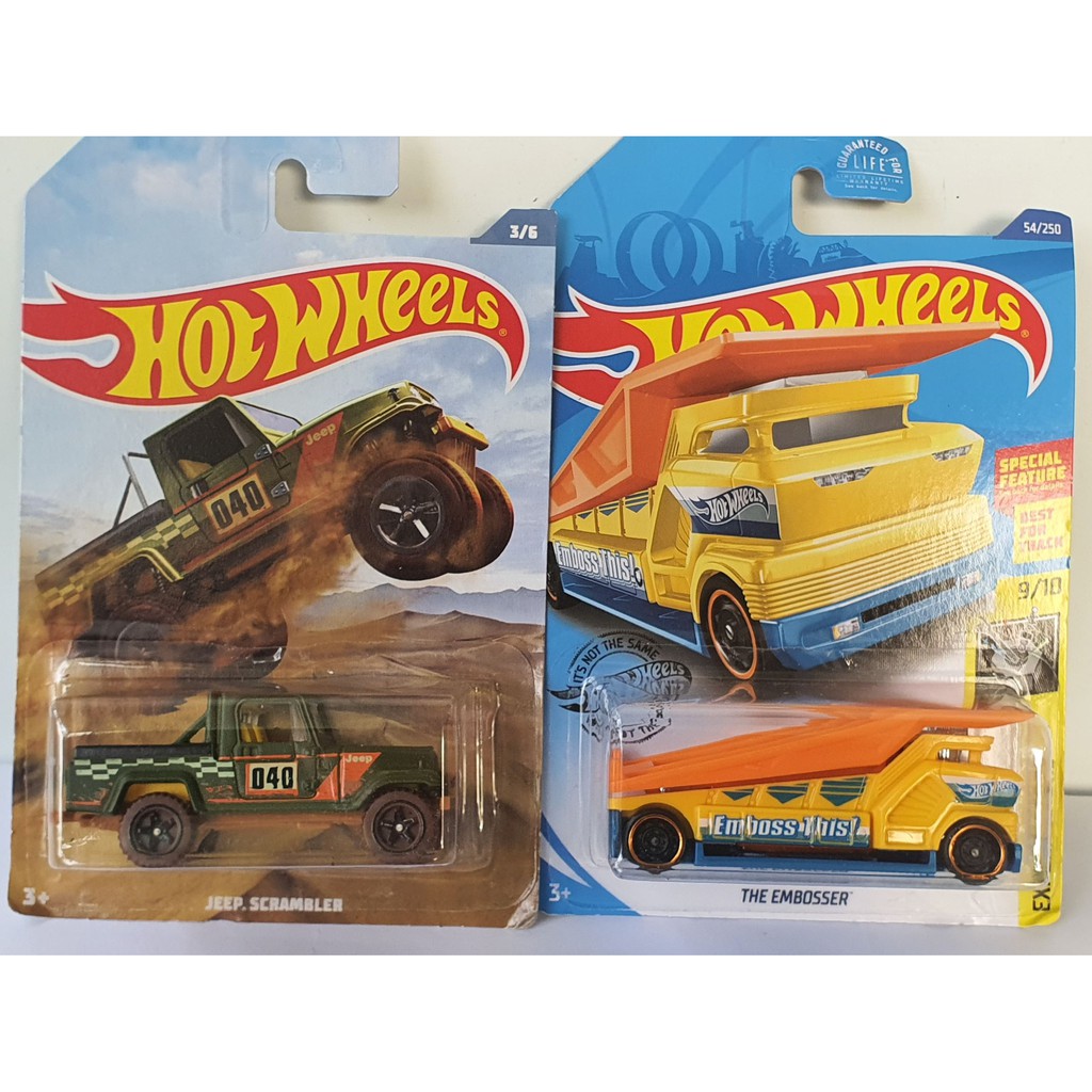 Diecast Hotwheels Koleksi Pilihan Jeep Scrambler dan The Embosser