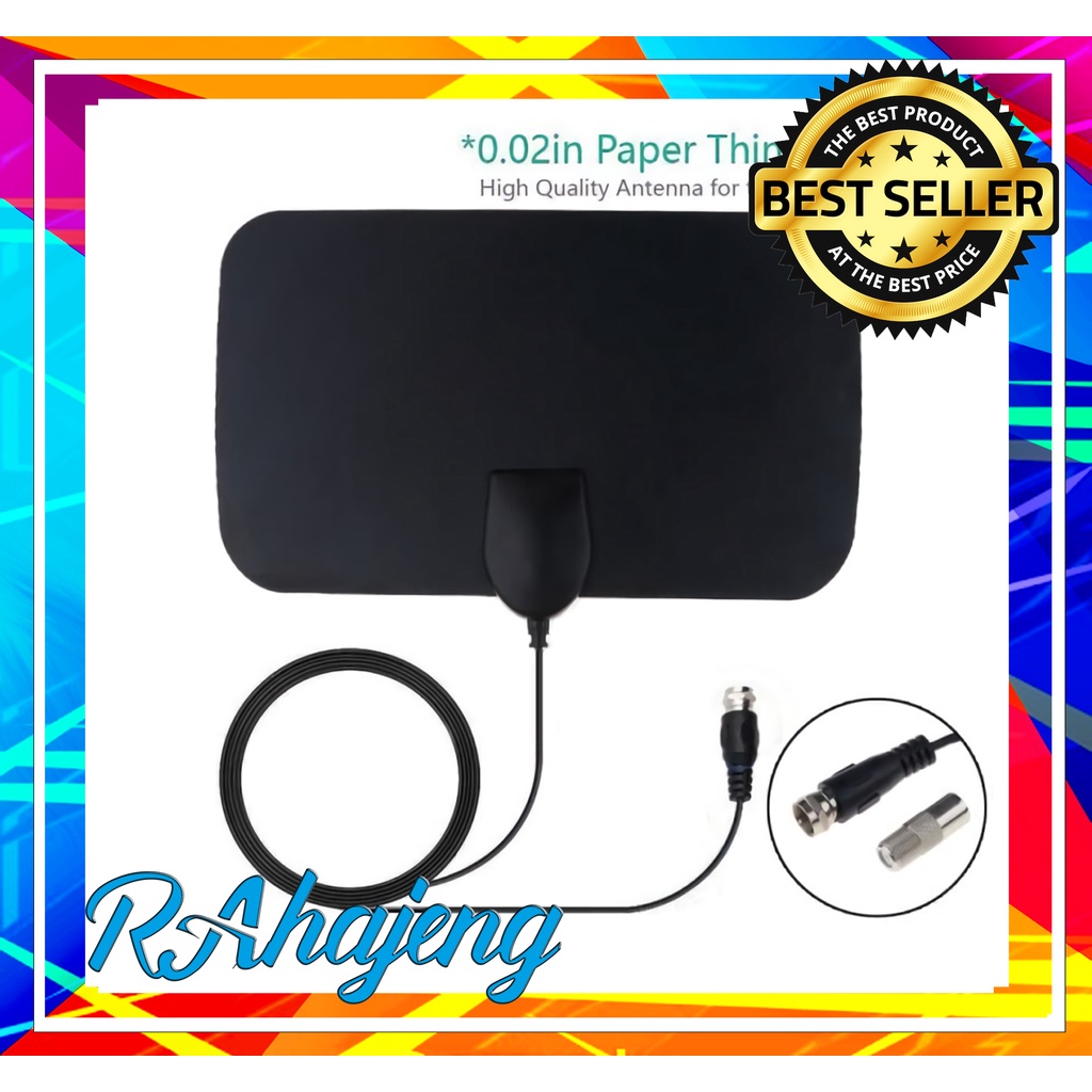 Antena TV Ultra Thin HD Digital Indoor DVB-T2 4K High Gain 25dB