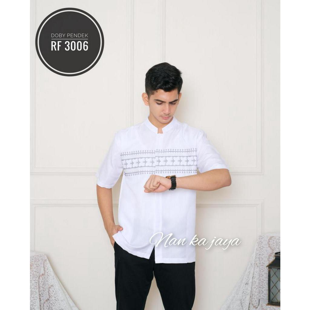 BAJU KOKO PRIA DEWASA LENGAN PENDEK TERBARU/KOKO TERBARU/KOKO PUTIH LENGAN PENDEK