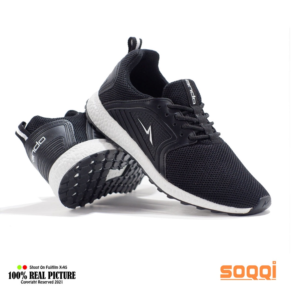 Sepatu sneakers tali original sepatu anak cowok laki laki tanggung model sekolah sport branded Ando Equator - boaz jt promo murah cod keren 35-38