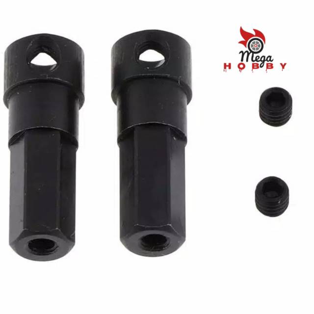Adapter Axle Shaft hex belakang untuk RC wpl mnd90 c34km c24 c14 d99s