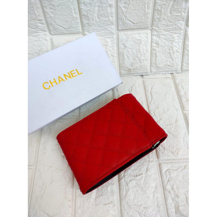 Tas Selempang Phone Fashion Wanita Import / Chanel Phone Hpo Caviar - Pink Djamenashop