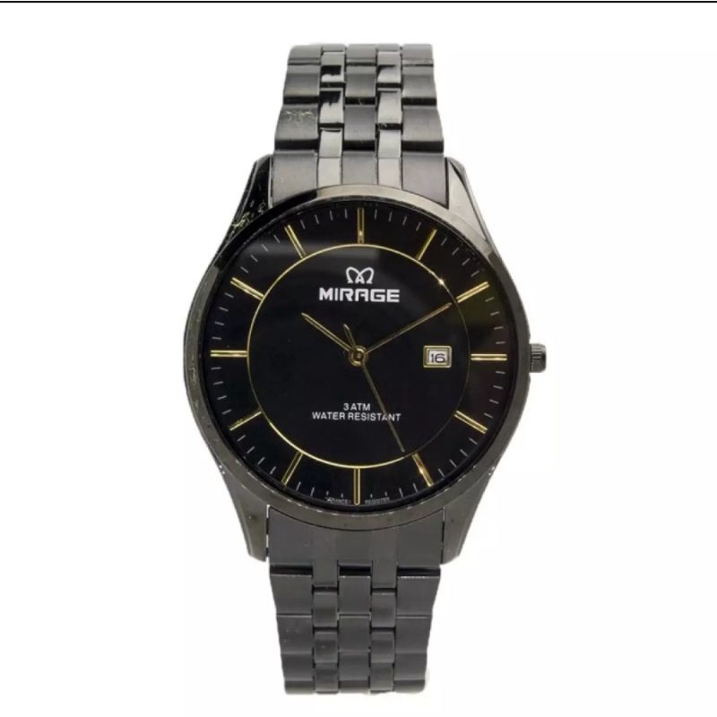 JAM TANGAN PRIA ORIGINAL MIRAGE 8544 FULL BLACK