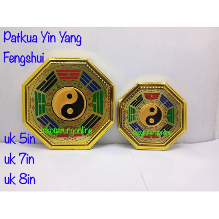Jual Kaca Patkua Yin Yang Fengshui Uk 7in - UK 5in YINYANG Diskon