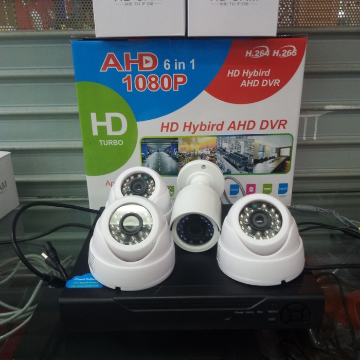PAKET CCTV 4 CHANNEL 4 MP 1080P LENGKAP PAKET CCTV 4 KAMERA 4MP 1080P