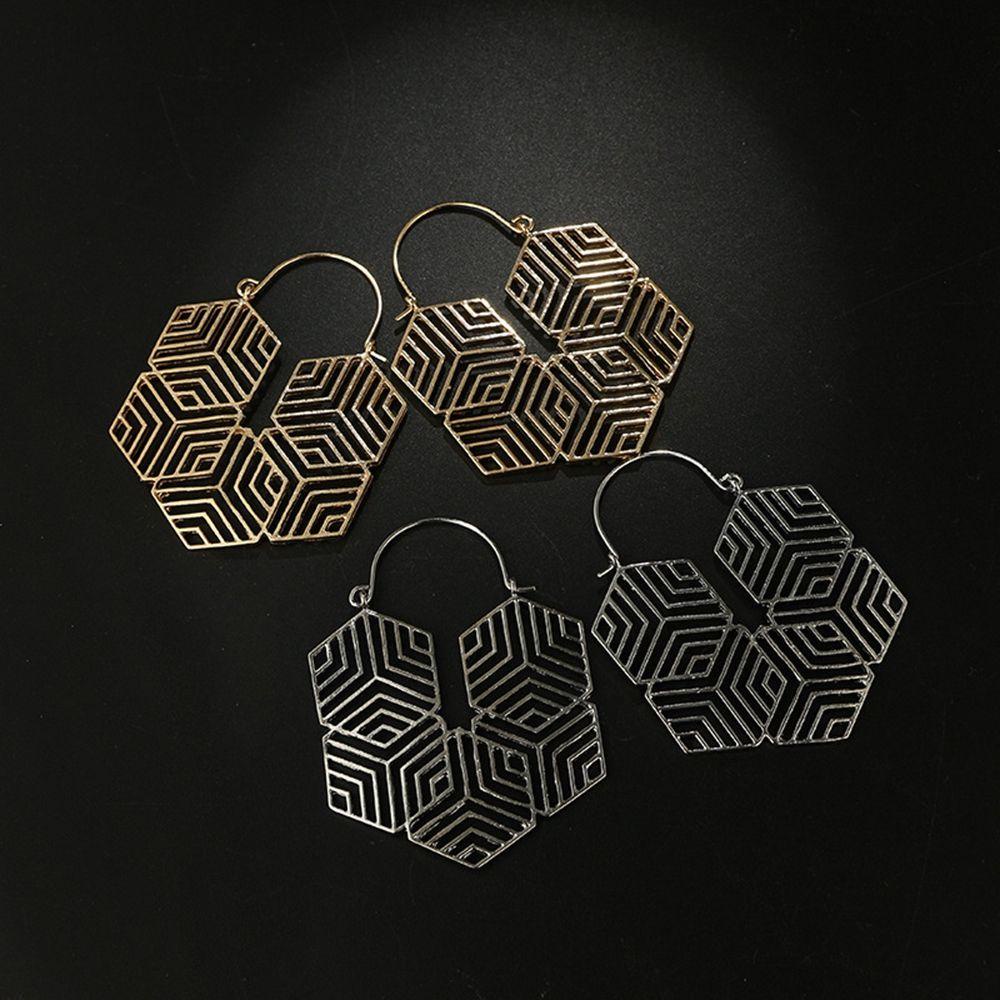 Lily Hoop Earring Vintage Antik Jipsi Tribal Menjuntai Drop