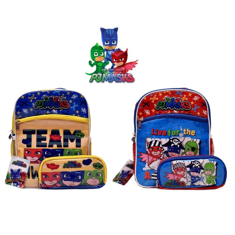 

tas ransel & tempat pensil pj masks original