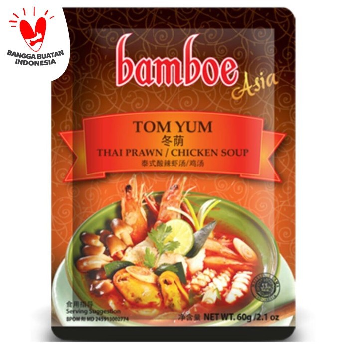 

Bamboe bumbu Tom Yum / Tom Yam 60gr