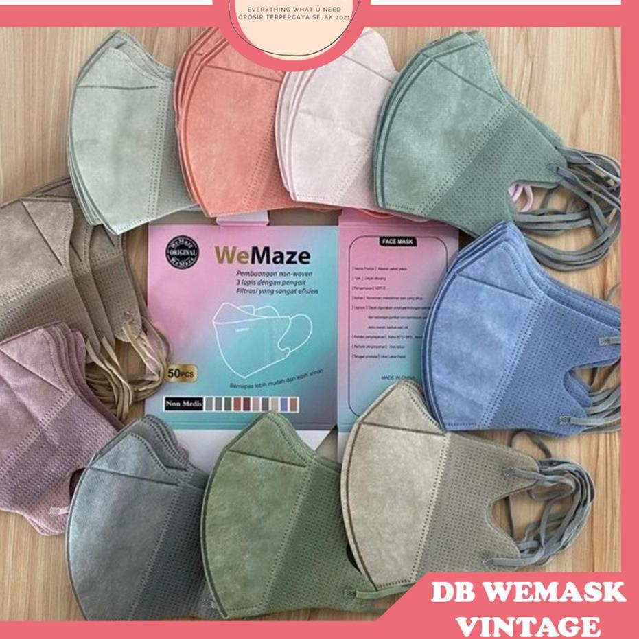 MASKER DUCKBILL WeMask/WeMaze isi 50 Masker 3D 3 Lapisan ヤマハ