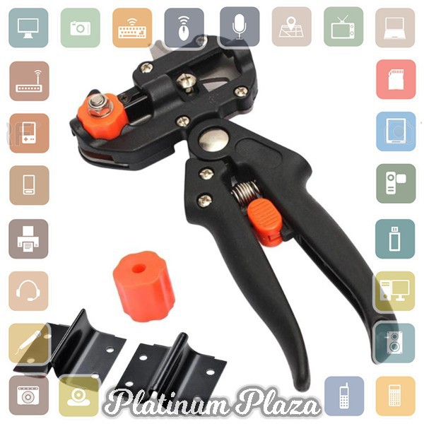 VKTECH Gunting Okulasi Sambung Batang Tanaman Grafting Vaccination Pruning Tool - 210`2600CE-- Black