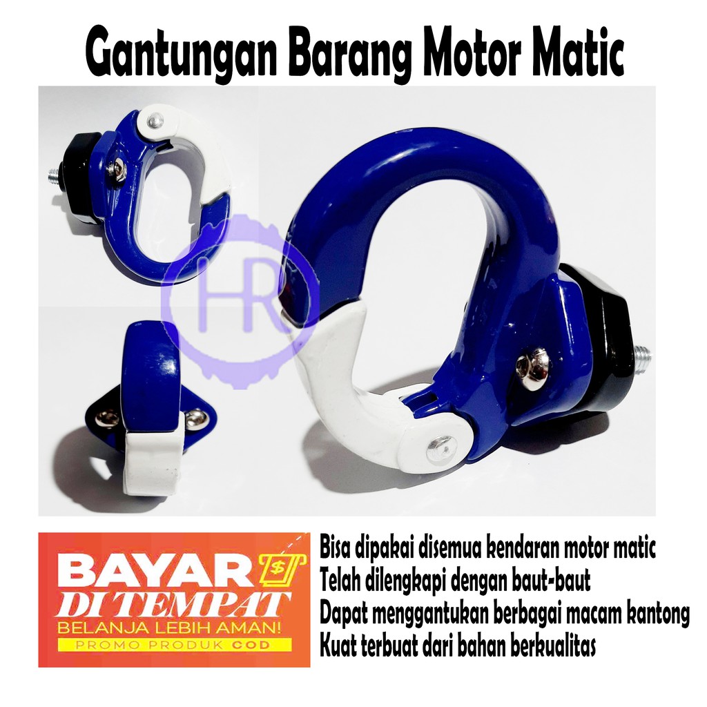 Gantungan Cantolan Barang motor Besi variasi matic Honda Yamaha Beat Mio Vario Gantungan Motor Q