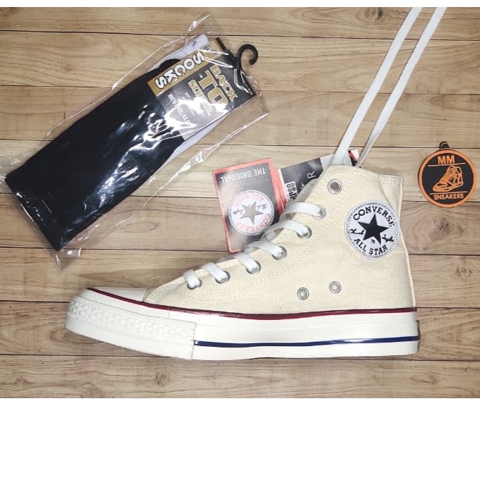 Sepatu Sneakers 70s Warna Putih Tinggi Untuk Pria Wanita Murah