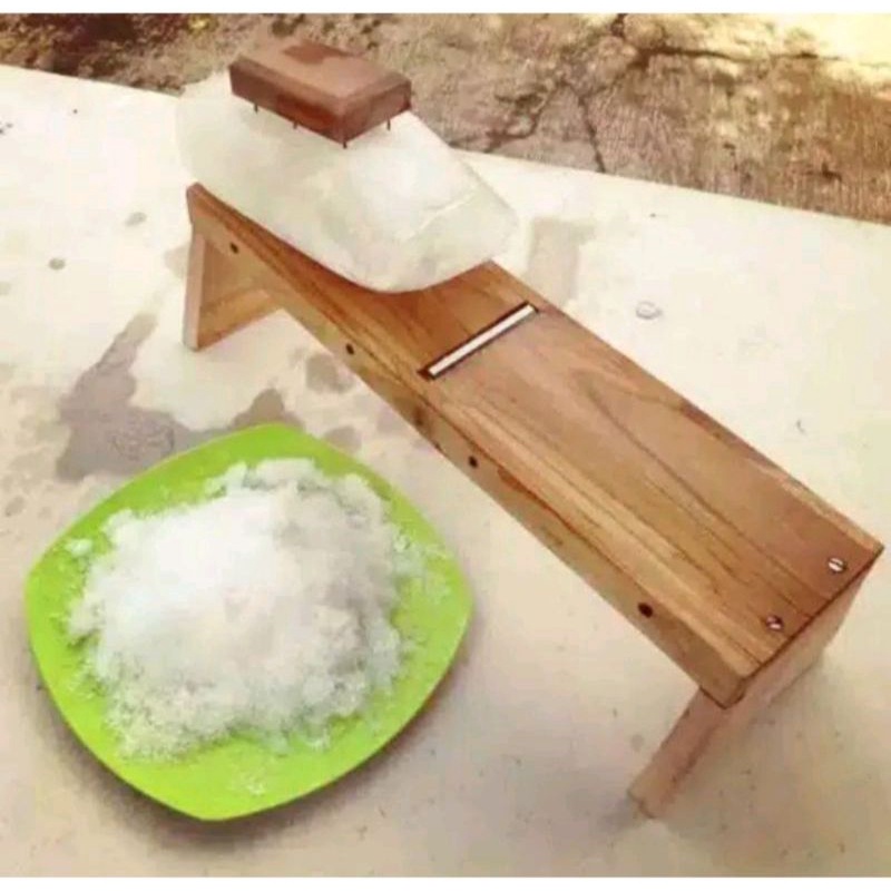 serutan es batu, serutan es batu manual