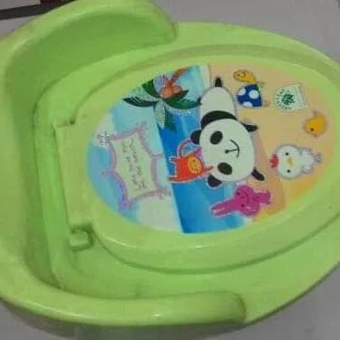 Potty Training Portable Closet Duduk Anak Pispot Green Leaf Villeroy