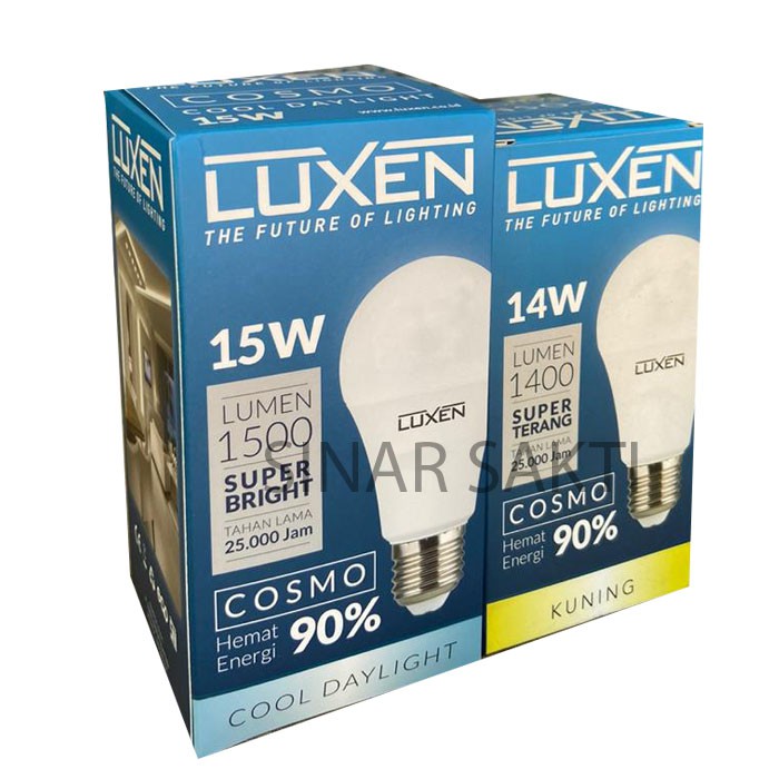 LUXEN LAMPU LED BOHLAM 15W CDL / LUXEN LAMPU LED BOHLAM 14W WW