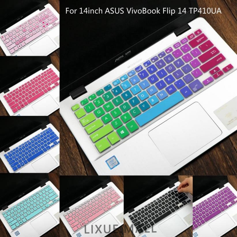 Lixue Pelindung Keyboard Asus X411Uf X407Ub X407Ma X405Ur 14 &quot;Bahan Silikon Lembut