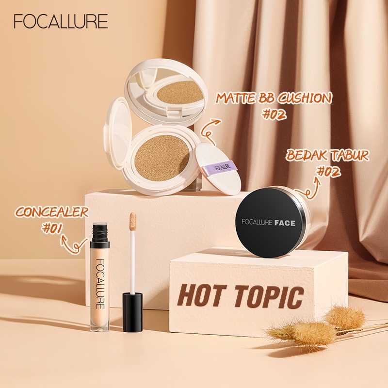 Facial Oil-control Pack BB Cushion Concealer Powder Gift Bag 4-PCS Makeup Set #HOT TOPIC