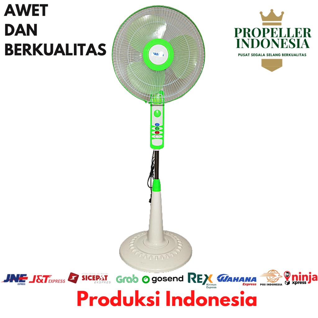 Kipas Angin/ Kipas Angin Berdiri/ Hijau - 1602A Kipas Angin 16 Inch/ Kipas Angin Standing/ Kipas Angin Murah