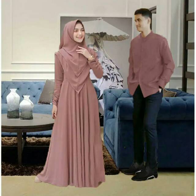 Wenela Couple Syari / Baju Pasangan Muslim Syarii