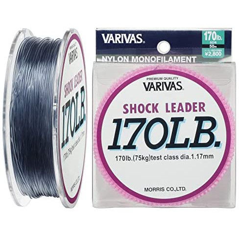 Senar Pancing Benang Leader VARIVAS SHOCK LEADER NYLON MONOFILAMENT 50 METER