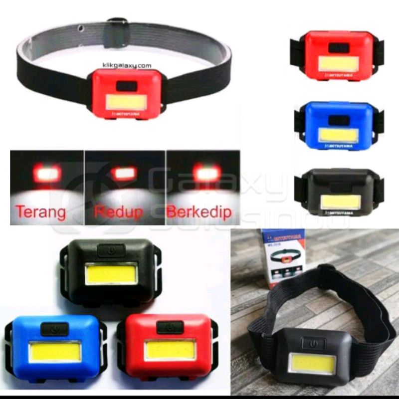 senter kepala headlamp senter mini