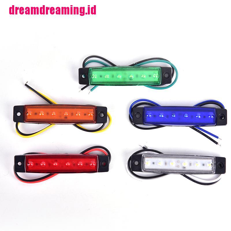 Ddid 1pc Lampu Led 6smd 12v Untuk Indikator Samping Trailer