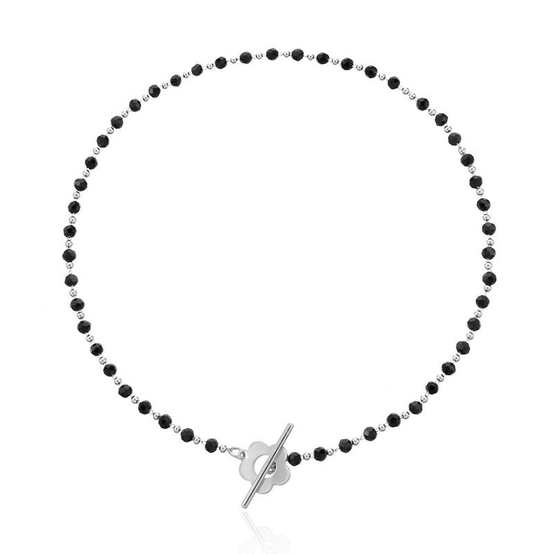 New Fashion Simple Pearl Crystal Glass Bead Chain Choker Necklace For Women Jewelry Gifts