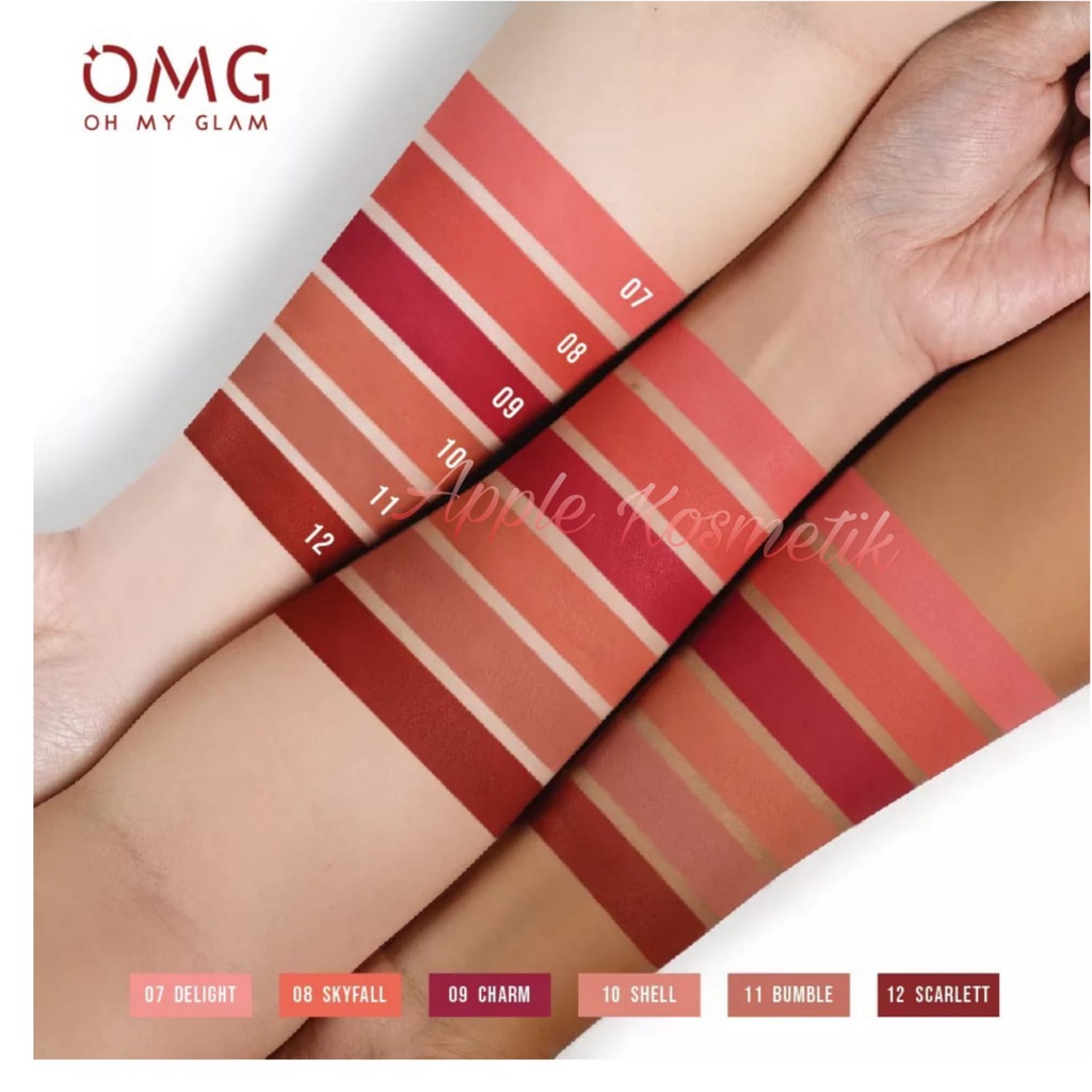 OMG OH MY GLAM Matte Kiss Lip Cream BPOM ORIGINA - TERBARU !!!