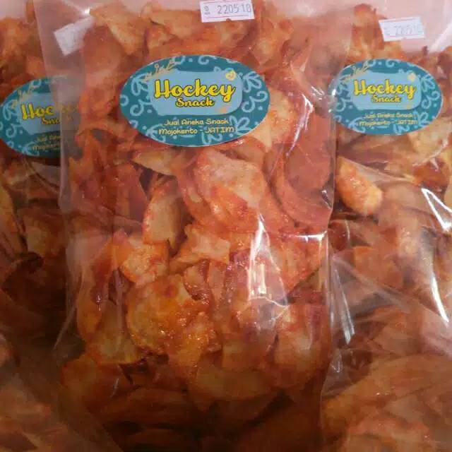

Kripik sambalado pedas gurih