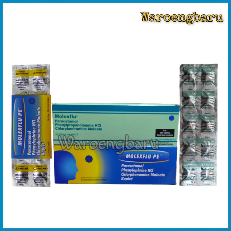 Molexflu 1 Strip 10 kaplet MOLEX flu Obat flu demam sakit kepala