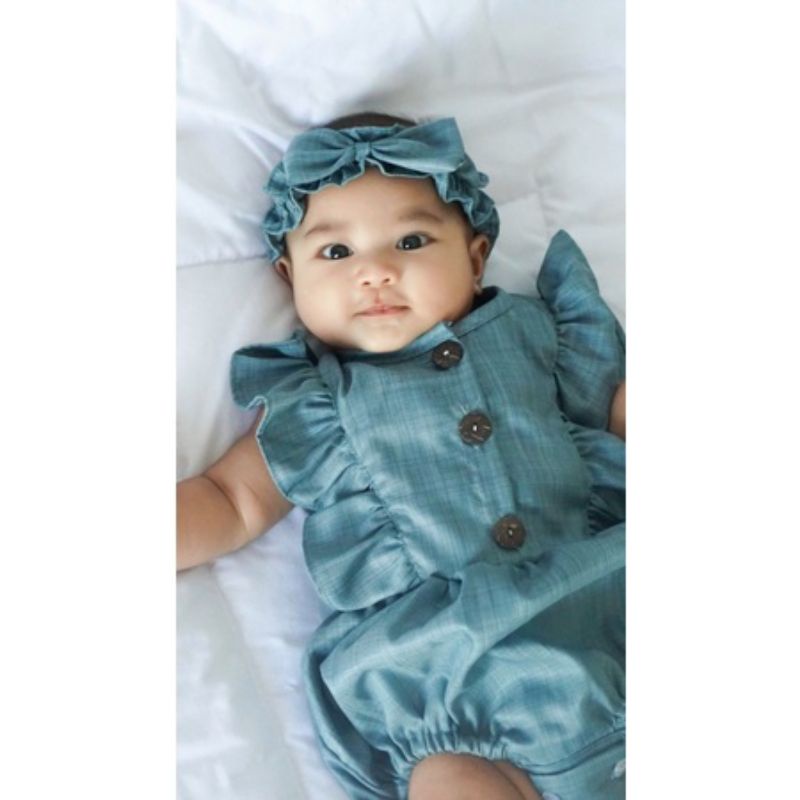 hampers baju bayi perempuan kado baju bayi perempuan paket hadiah kado bayi-Polos hijau