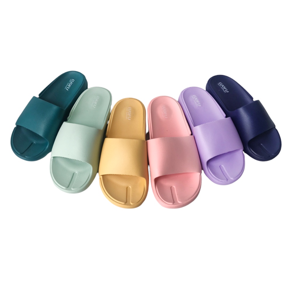 LUOFU | Neosole Sendal Kokop Jelly Karet Eva Wanita E6211BW6C [J02]