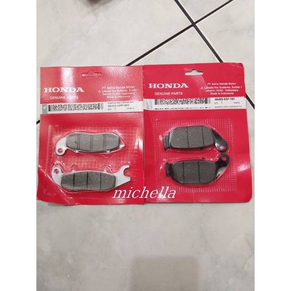 Dispad depan belakang Cb 150,Verza  Mega pro mono,Tiger  revo