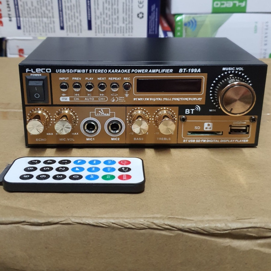 COD Amplifier Bluetooth Fleco BT-199A - Murah//Ampli Karaoke Fleco BT-199A